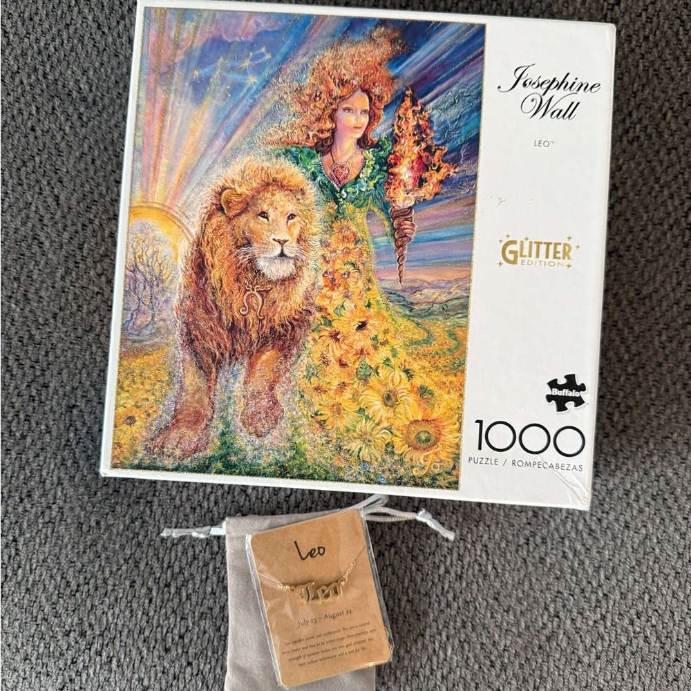Buffalo David Bitton Glitter Edition Puzzle - Leo and Lady in Green